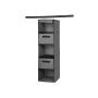 Hanging storage box with 2 drawers, grey