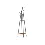 Industrial style clothes rack, brown-black