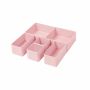 Gray underwear/drawer organizer boxes, 6pcs.
