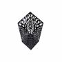 Rectangular umbrella stand 15.5 x 15.5 x 49 cm., black