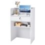Reception desk VEVOR DX0202-C250357D-01, 1 drawer, White, 60 × 96 × 40 cm