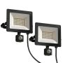 Regulowana lampa robocza 50 W, 5500 lumenów, IP65, czarna