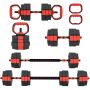 Adjustable dumbbell set 25 kg, 6-in-1, red