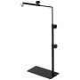 Regulowany stojak na lampę do terrarium PawHut 40x15x88cm, czarny