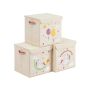 Set of fabric children's boxes, 3 pcs. RFB710W03