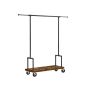 Clothes rack on wheels, brown-black RGR110B01