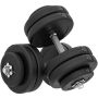 Set of 2 dumbbells Homcom, black/silver