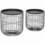 Set of 2 coffee tables Homcom, black