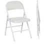 Set of 2 dining chairs Homcom 45x46x78cm., white