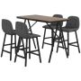 Set of 4 bar stools with tables Homcom, various colors