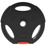 Set of 4 weight plates Sportnow, black/red