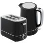 Homcom toaster and kettle set, black/silver