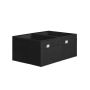 Set of 2 clothes storage boxes 40x30x25cm, black