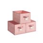 Set of 3 boxes 40x30x24cm., pink