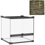 Terrarium dla gadów, 24 l, czarne, 30 × 30 × 30 cm