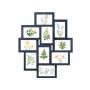 Set of 10 photo frames 60x49.3cm, dark blue