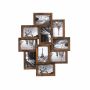 Photo frame collage 10 pcs, brown