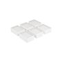 Set of 6 clothes storage organizers 42x30x17cm., white