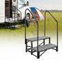 RV steps VEVOR HXTJSFT-2, 2 steps, 2 handrails, 74 × 53 × 112 cm