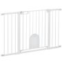 Safety gate for dogs PawHut 131x76cm., white