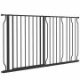 Защитные ворота для собак PawHut 145x3x76 см, черные.
