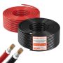 Solar panel extension cable VEVOR, 2 wires, Black/red