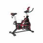 Exercise bike in black and red