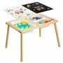 Sensory table for children VEVOR G16SKU1, 1 large and 2 small storage boxes, 82 × 60.5 × 50.5 cm