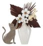 Wall decorative plate Cat, 54.6 × 59.7 × 8.9 cm