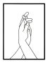 Wall panel SIMPLY HANDS, 40 × 55 × 1 cm