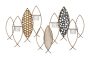 Wall candle holder Fish, for 4 candles, 66 × 40.5 × 9 cm