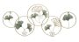 Wall candle holder Greenery, 3 jars, 80 × 35.5 × 7.5 cm