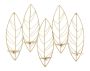 Wall candle holder with leaf motif, for 5 candles, 66 × 56 × 14 cm