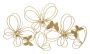 Wall candle holder with butterfly motif, for 3 candles, 61 × 34 × 12 cm