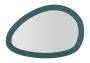 Lustro dekoracyjne ścienne Saturno, 71 × 48 × 1,5 cm