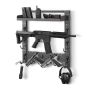 Wall-mounted gun rack VEVOR RF-SN-045A, for 3 rifles, 62 × 18 × 11 cm