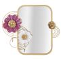 Wall mirror Lovis, 2 hooks, 75 × 64.1 × 9.5 cm