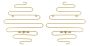 Wall candlestick set "Alid", 2 pcs, 33 × 34 × 10 cm