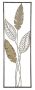 Wall decoration with leaves, 30.5 × 91 × 1.9 cm