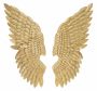 Wall decoration set Ali Beauty, 2 pcs, Gold, 37.5 × 100 × 3 cm