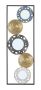 Wall decoration panel Mauro Ferretti Gloty Ret.-B-, 31 × 90 × 3 cm
