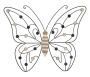 Wall decor panel Butterfly, 39.5 × 33.5 × 1.5 cm
