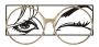 Настенная декоративная панель Eyewear, 89,5 × 41,3 × 3,8 см
