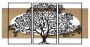 Wall panel set Tree, 3 pcs, 176 × 2 × 90 cm