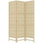 Screen Homcom 135x1.7x180cm., light brown