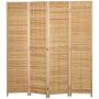 Screen Homcom 160x1.8x170cm., light brown