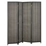 Screen Homcom 180x1.9x180cm., black/light brown