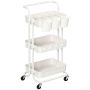 Kitchen trolley Homcom 42x38x86.5cm., white
