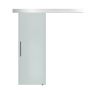 Transparent sliding door Homcom 90x205cm., silver color