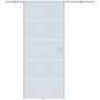 Transparent sliding door Homcom 90x205x0.8cm.